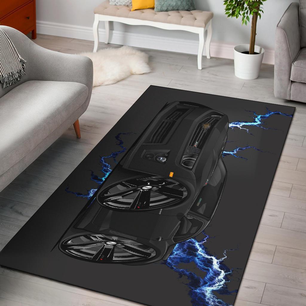 2013 Chevy Camaro Zl1 Muscle Car Art Blue Lightening Area Limited Edition Rug 2 2013 Chevy Camaro Zl1 Muscle Car Art Blue Lightening Area Limited Edition Rug