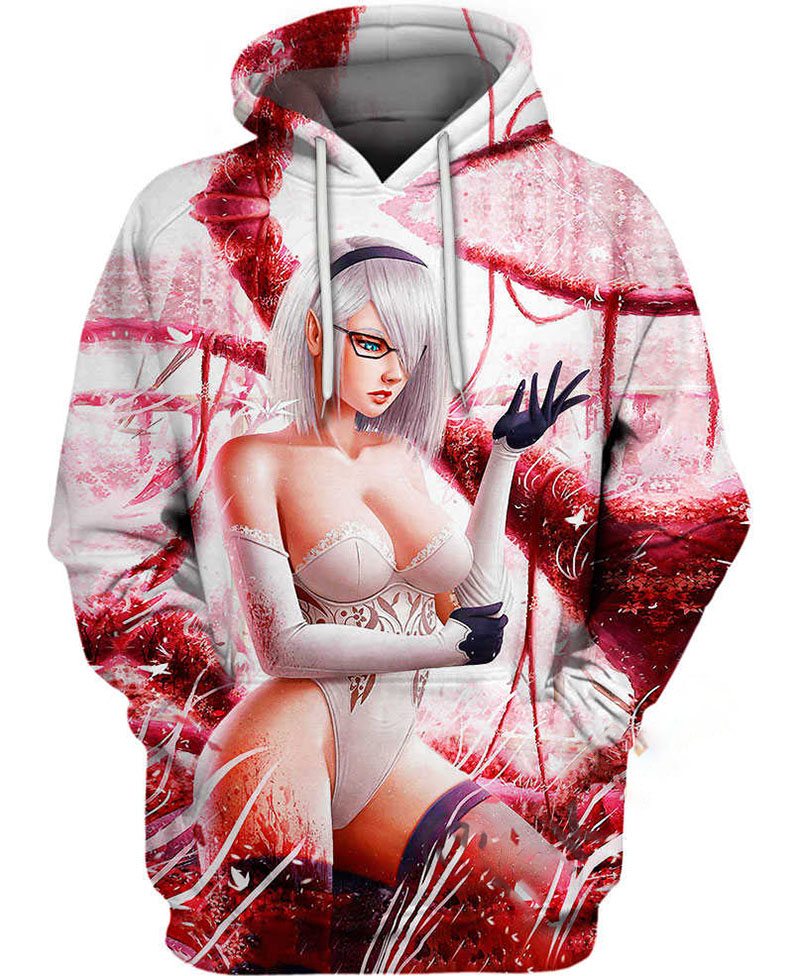2b After Fight Hoodie 3D