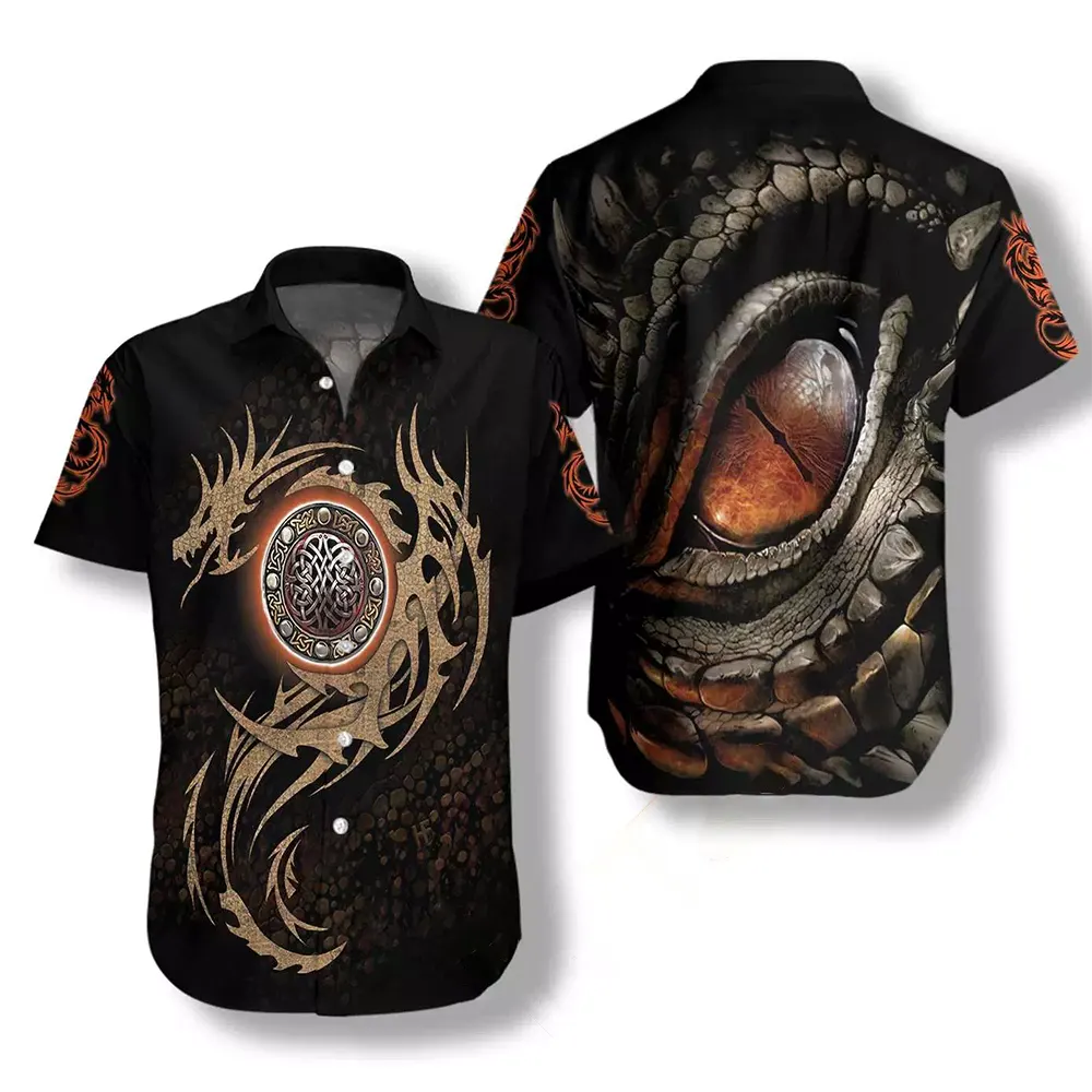 3d Dragon Hawaiian shirts