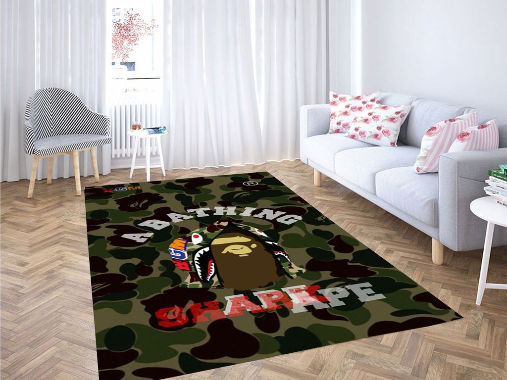 A Bathing Shark Ape Living Room Modern Carpet Rug 4 A Bathing Shark Ape Living Room Modern Carpet Rug