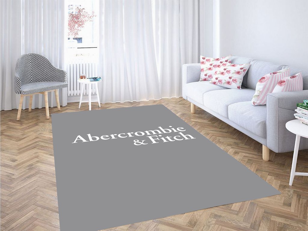 Abercrombie & Fitch Simple Font Logo Living Room Modern Carpet Rug