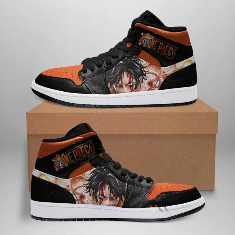 Ace One Piece Custom Air Jordan Shoes 12 Ace One Piece Custom Air Jordan Shoes
