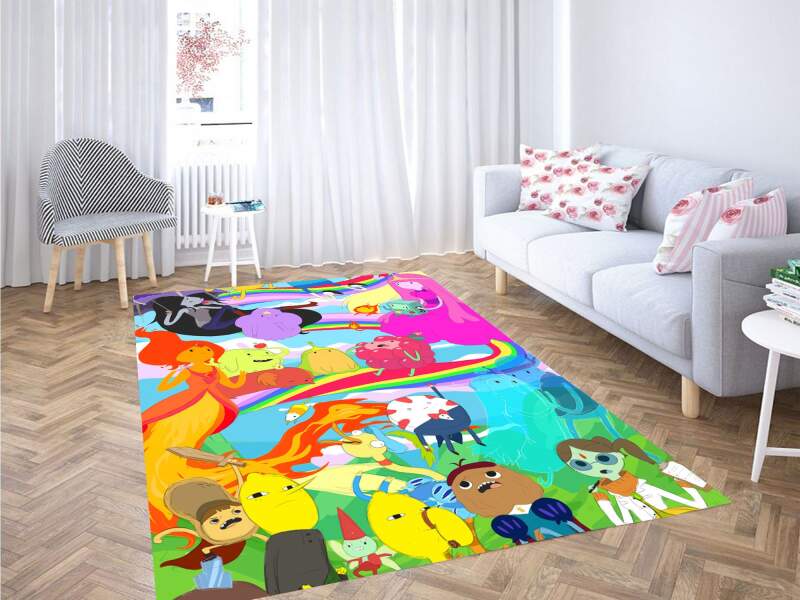 Adventure Time Collage Character Carpet Rug 3 Adventure Time Collage Character Carpet Rug