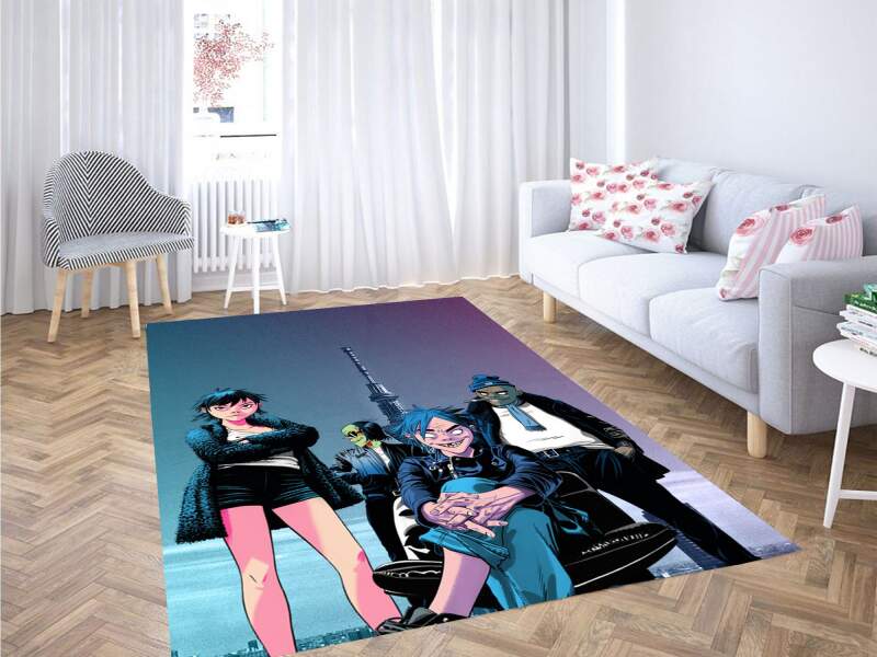Aesthetic Gorillaz Band Carpet Rug