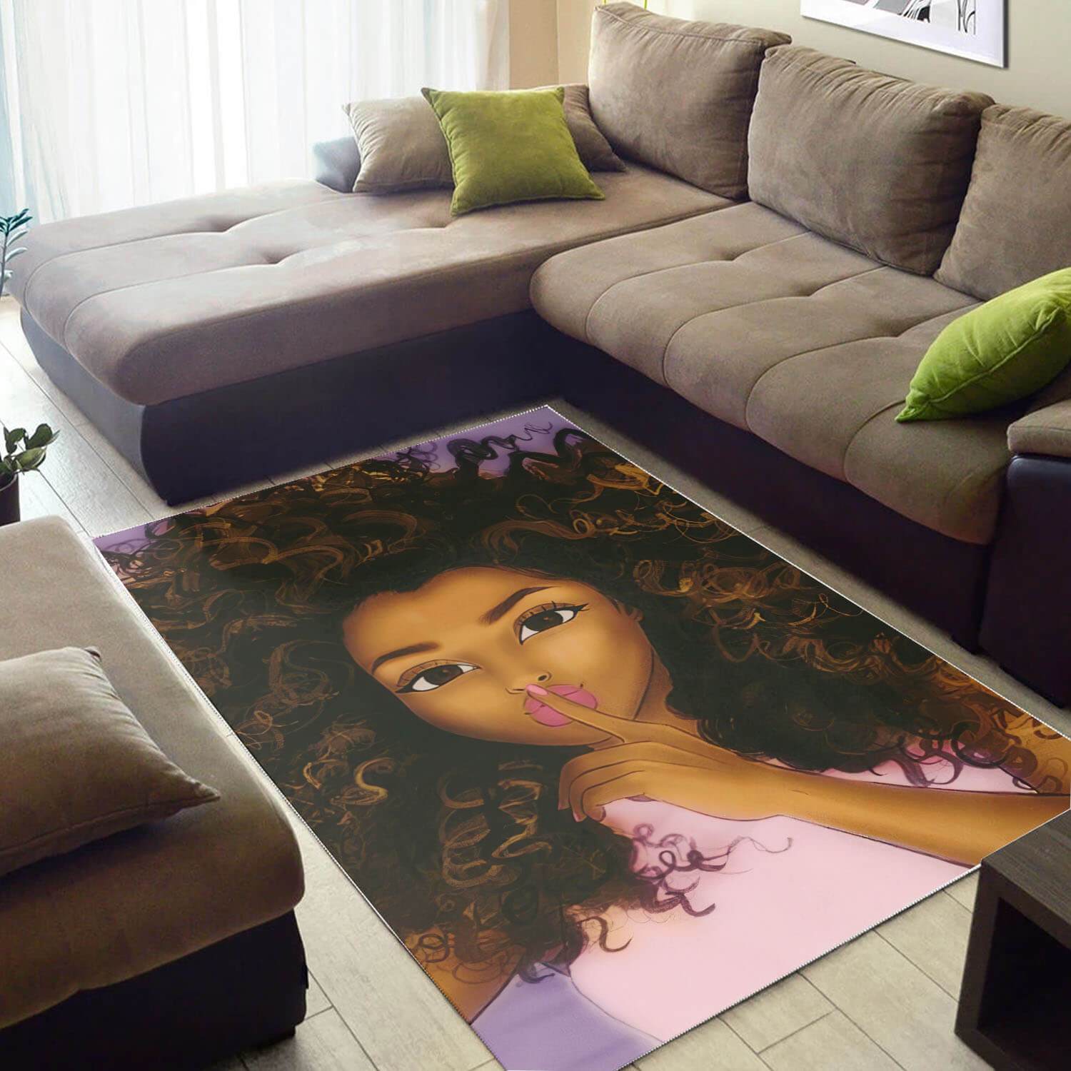 African American Beautiful Black Woman Print Themed Decorating Ideas Rug 5 African American Beautiful Black Woman Print Themed Decorating Ideas Rug