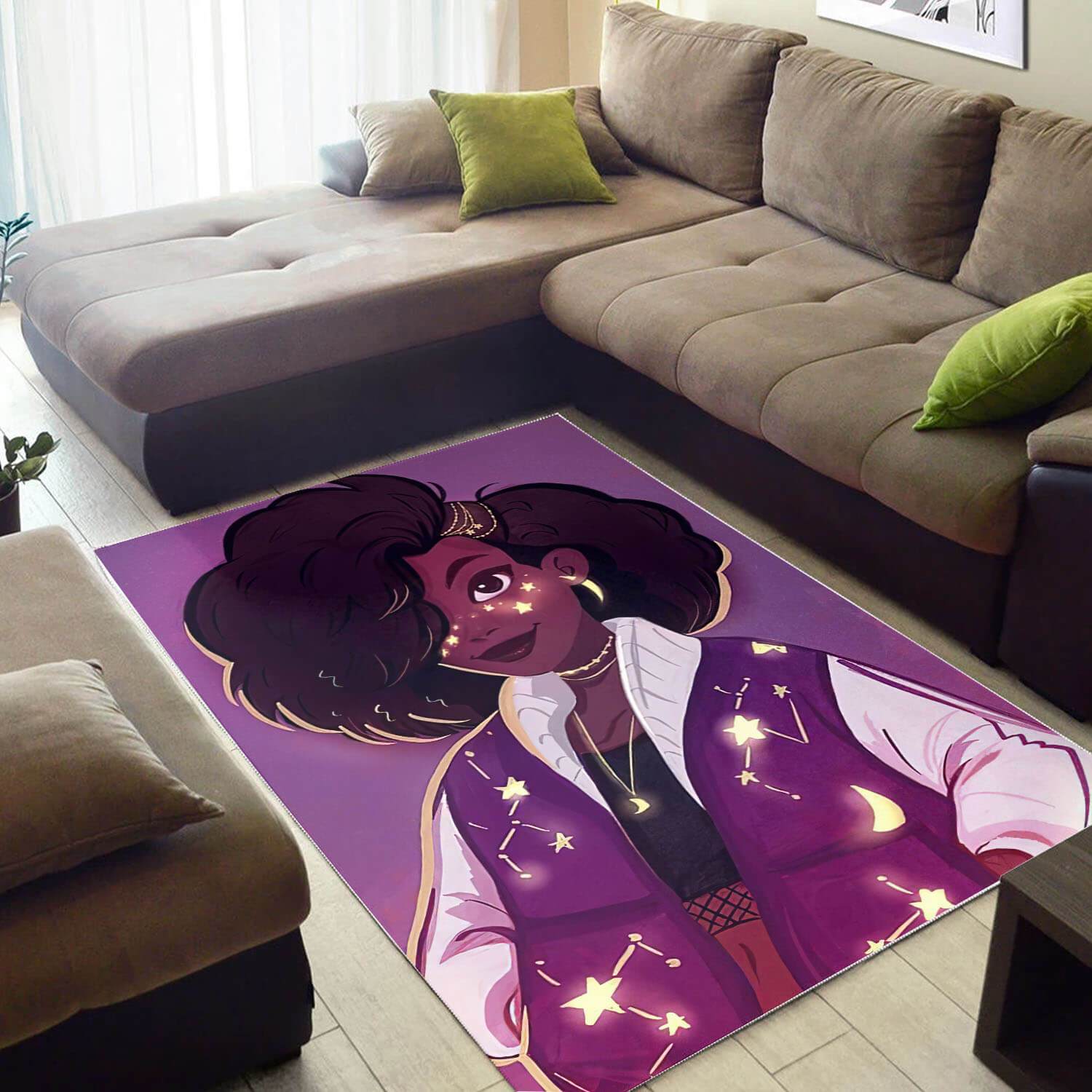 African American Beautiful Lady With Afro Themed Afrocentric Home Rug 4 African American Beautiful Lady With Afro Themed Afrocentric Home Rug