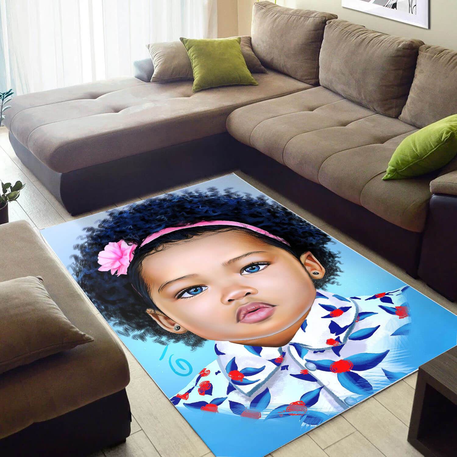 African American Beautiful Melanin Woman Inspired Afrocentric Themed Rug 3 African American Beautiful Melanin Woman Inspired Afrocentric Themed Rug