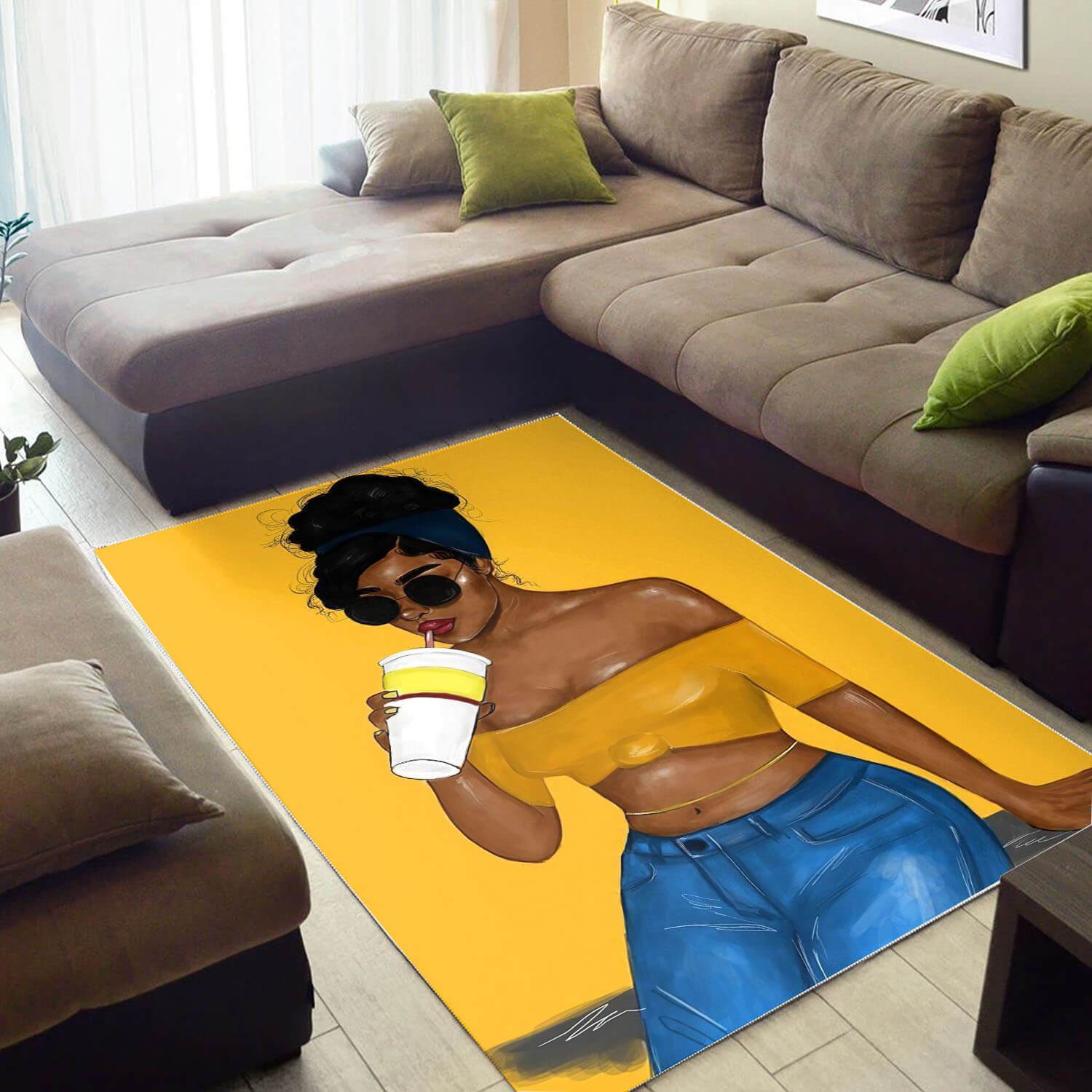 African American Pretty Melanin Girl Print Floor Themed Rooms Ideas Rug 3 African American Pretty Melanin Girl Print Floor Themed Rooms Ideas Rug