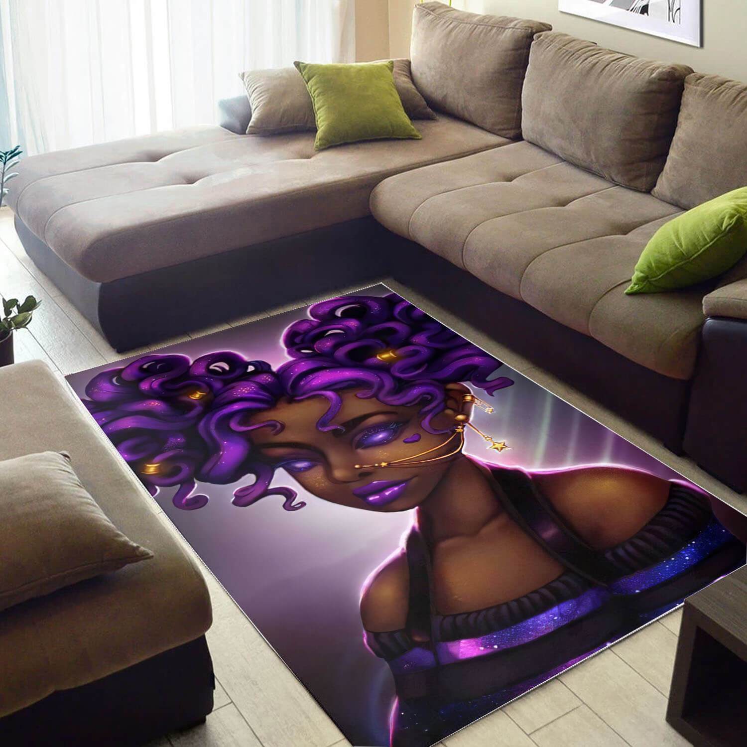 African American Pretty Melanin Woman Print Floor Afrocentric Living Room Ideas Rug 3 African American Pretty Melanin Woman Print Floor Afrocentric Living Room Ideas Rug