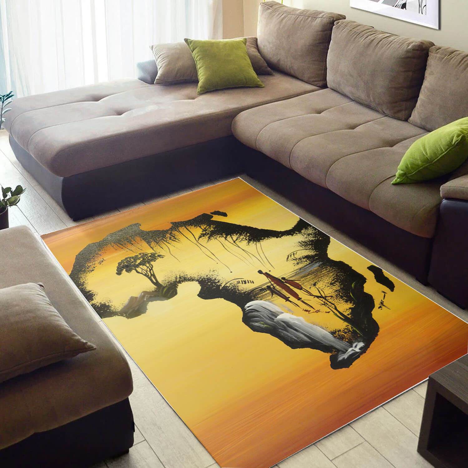 African Beautiful Black Woman Inspired Afrocentric Themed Rug 6 African Beautiful Black Woman Inspired Afrocentric Themed Rug