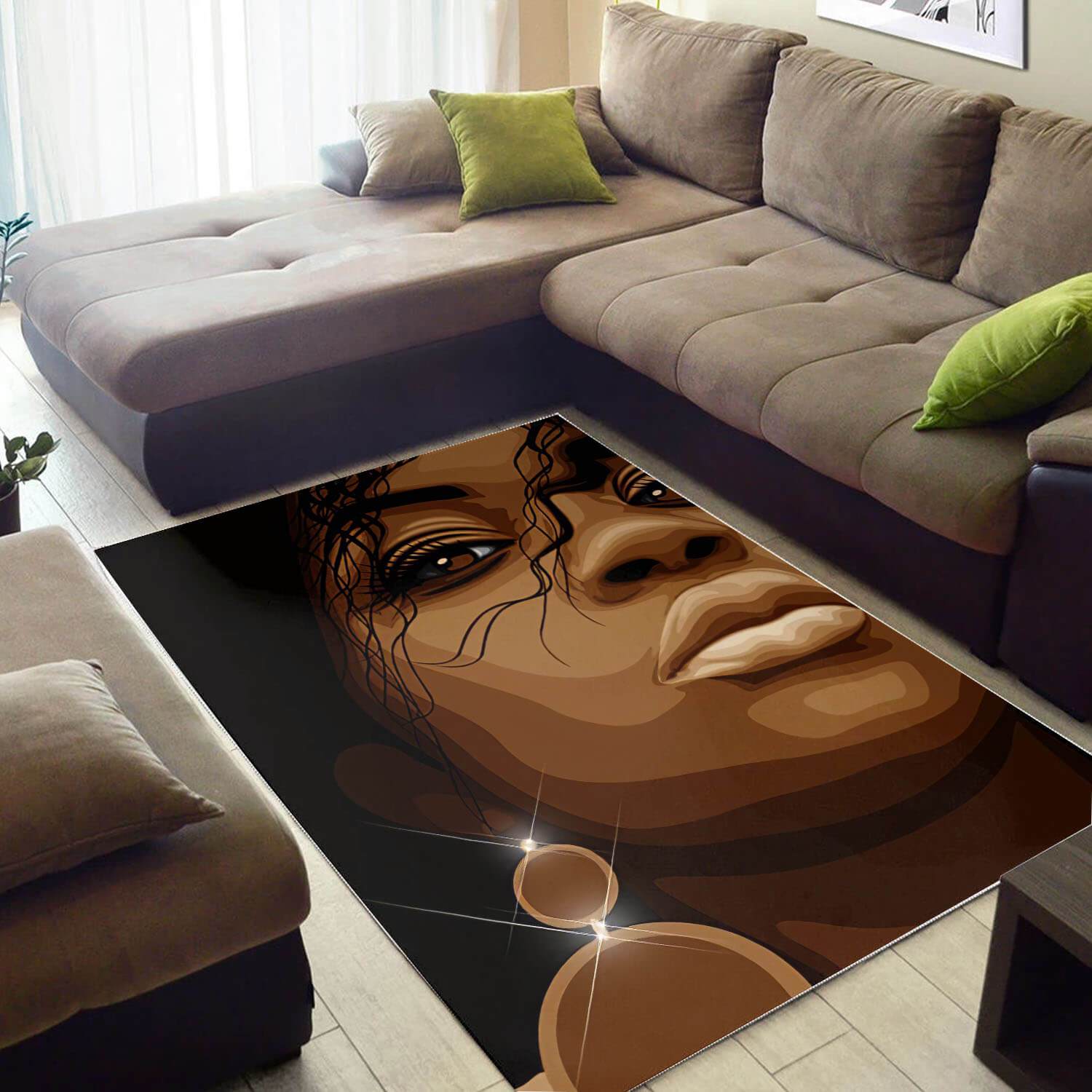 African Beautiful Melanin Poppin Girl American Art Afrocentric Rug 1 African Beautiful Melanin Poppin Girl American Art Afrocentric Rug