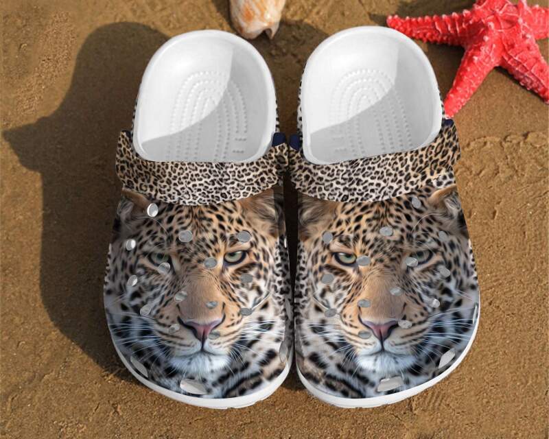 African Leopard 3d Animal Unisex Crocs Clog Shoes