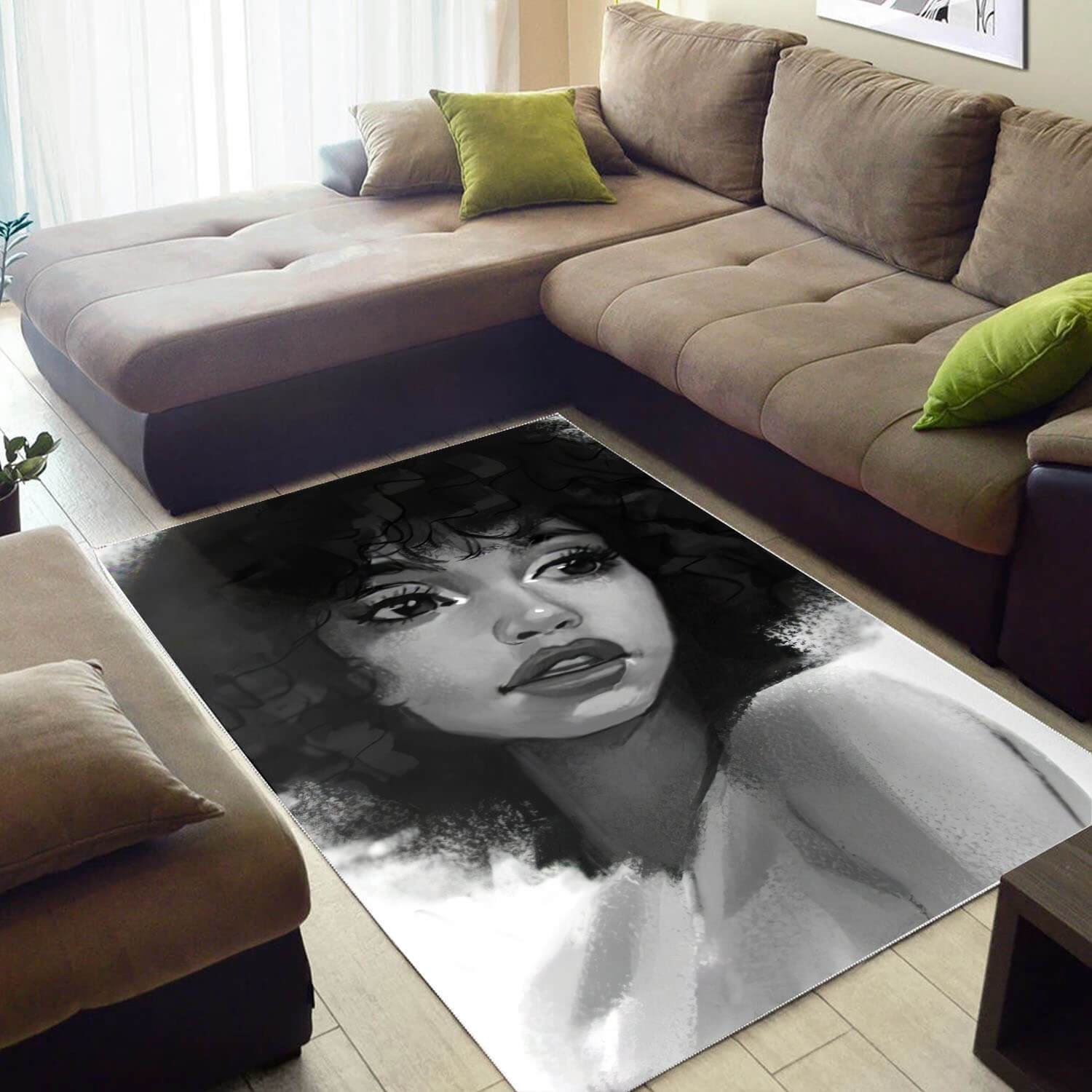 African Pretty Afro American Woman Themed Afrocentric Living Room Ideas Rug 1 African Pretty Afro American Woman Themed Afrocentric Living Room Ideas Rug