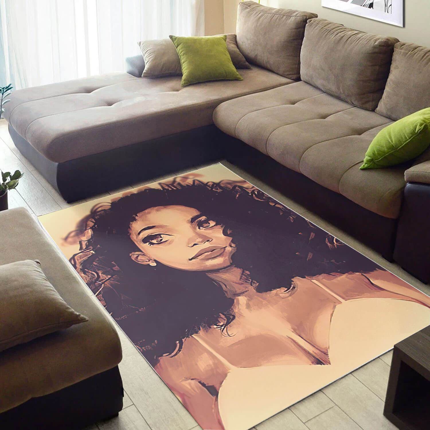 African Pretty Lady With Afro Carpet Design Afrocentric Decorating Ideas Rug 1 African Pretty Lady With Afro Carpet Design Afrocentric Decorating Ideas Rug