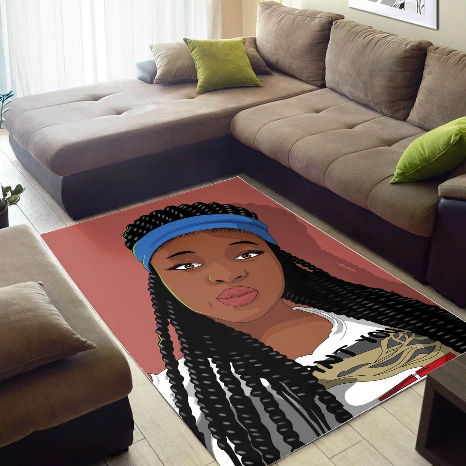 African Pretty Melanin Beauty Girl Print Floor Afrocentric Living Room Ideas Rug 2 African Pretty Melanin Beauty Girl Print Floor Afrocentric Living Room Ideas Rug
