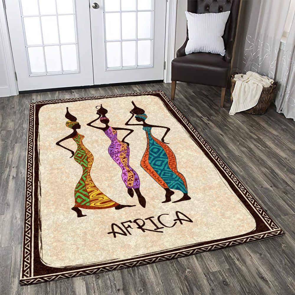 Three African Women Carrying Traditional Pots Limited Edition Rug