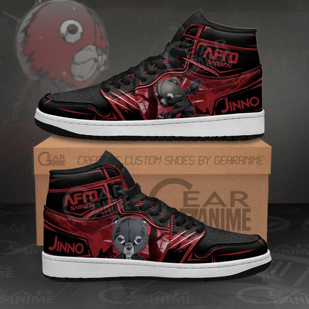 Afro Samurai Jinno Sneakers Custom Anime Air Jordan Shoes 3 Afro Samurai Jinno Sneakers Custom Anime Air Jordan Shoes