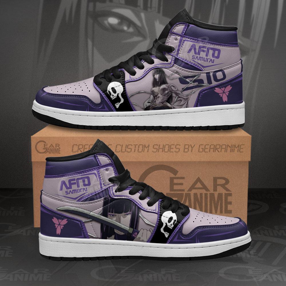 Afro Samurai Sio Sneakers Custom Anime Air Jordan Shoes 5 Afro Samurai Sio Sneakers Custom Anime Air Jordan Shoes