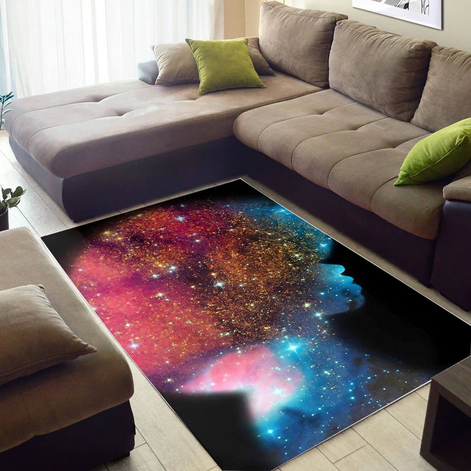 Afrocentric Beautiful Afro American Girl African Print Floor Themed Rug 1 Afrocentric Beautiful Afro American Girl African Print Floor Themed Rug