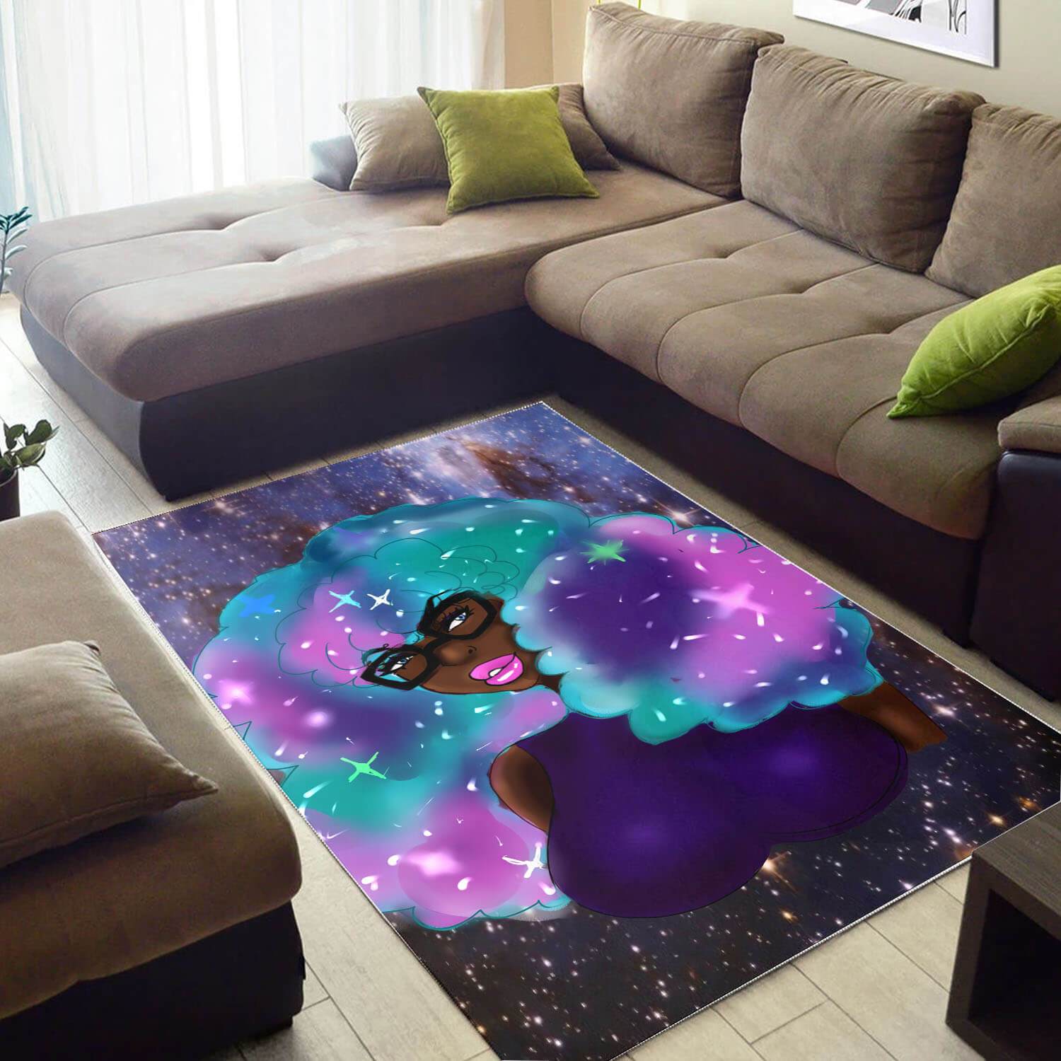 Afrocentric Beautiful Black Girl Magic African Print Floor Home Rug 2 Afrocentric Beautiful Black Girl Magic African Print Floor Home Rug
