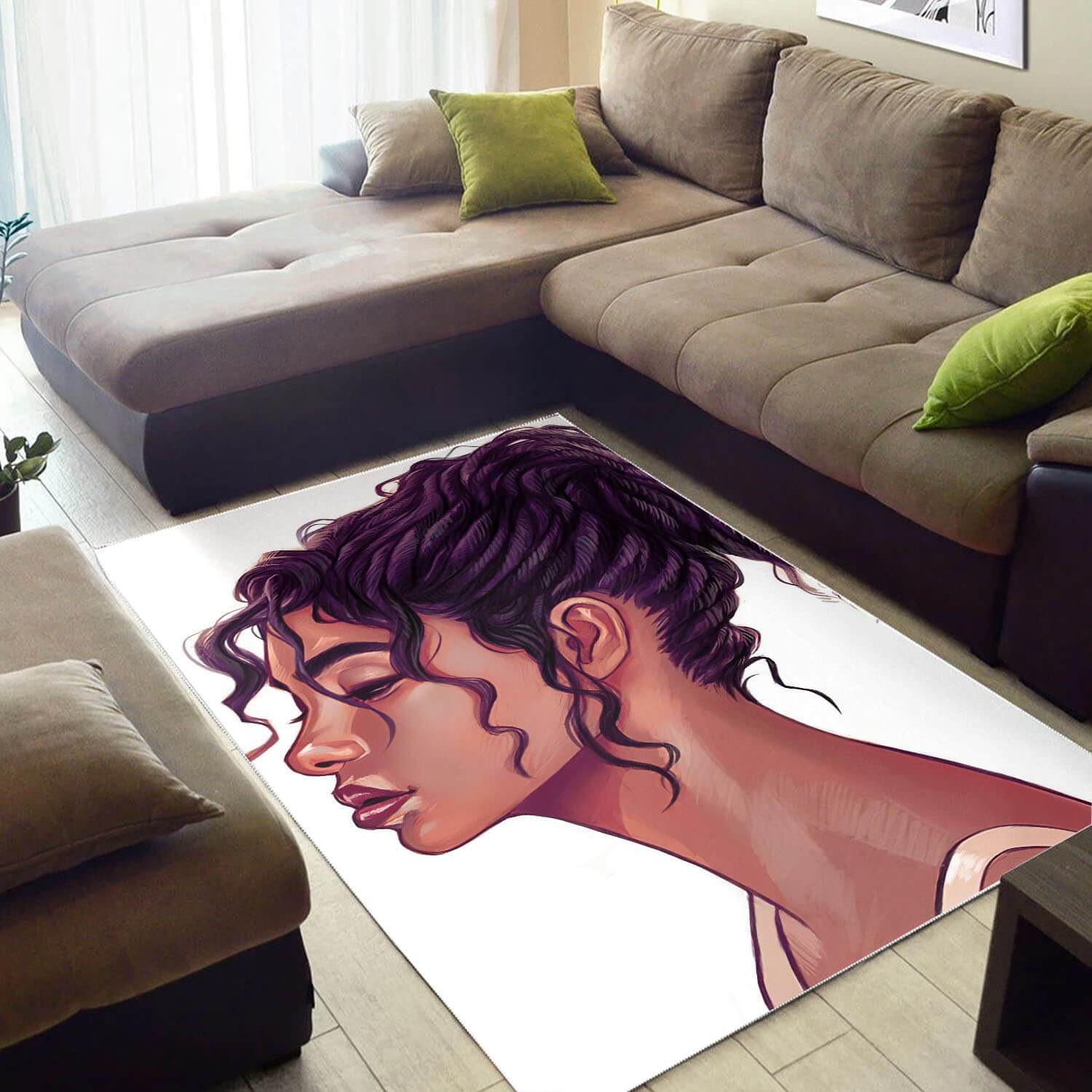 Afrocentric Beautiful Melanin Beauty Girl African Design Floor Living Room Ideas Rug 4 Afrocentric Beautiful Melanin Beauty Girl African Design Floor Living Room Ideas Rug