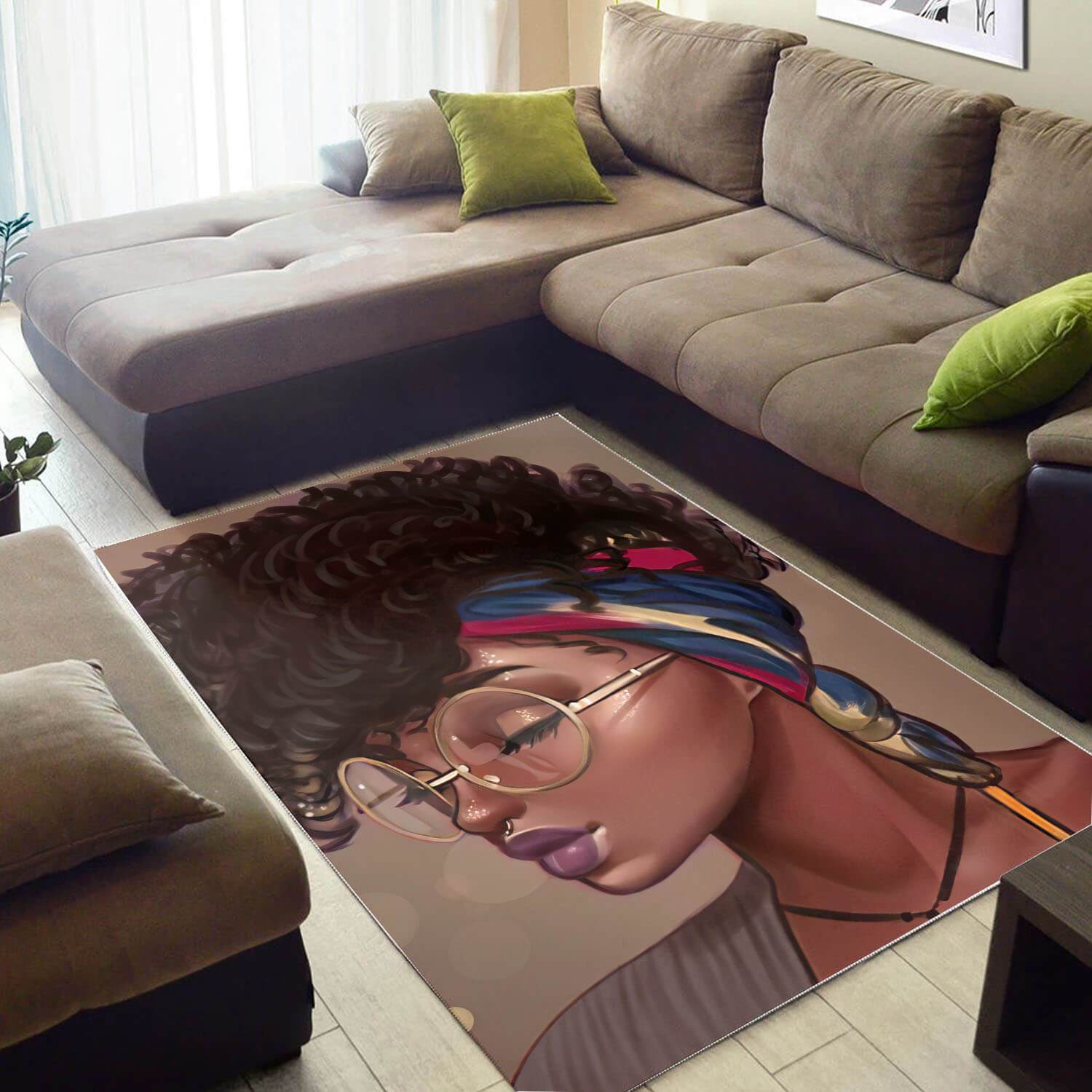 Afrocentric Pretty Lady African Print Carpet Themed Rooms Ideas Rug 1 Afrocentric Pretty Lady African Print Carpet Themed Rooms Ideas Rug