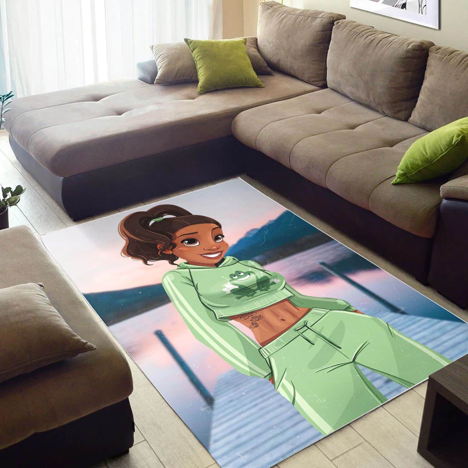 Afrocentric Pretty Melanin Girl African Inspired Home Rug 2 Afrocentric Pretty Melanin Girl African Inspired Home Rug