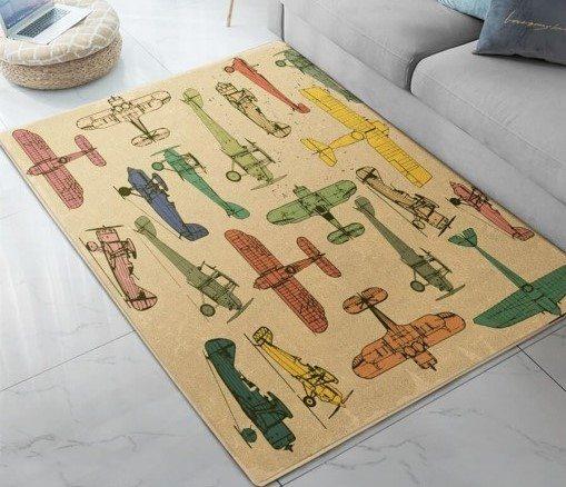 Vintage Old Airplane Limited Edition Rug