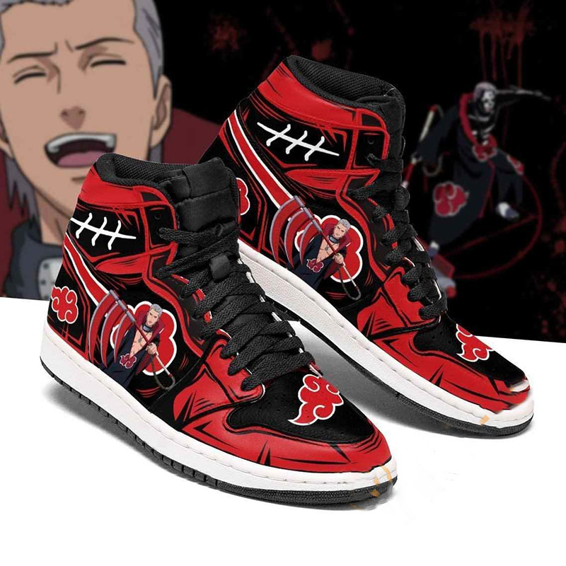 Akatsuki Hidan Naruto Sneakers Anime Air Jordan Shoes