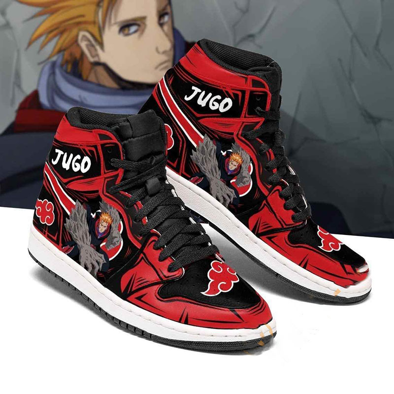 Akatsuki Jugo Naruto Sneakers Anime Air Jordan Shoes