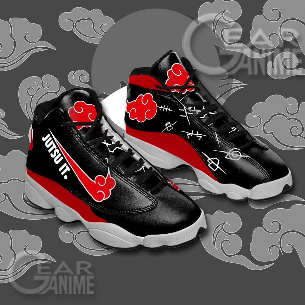 Akatsuki Jutsu It Naruto Anime Custom Air Jordan Shoes