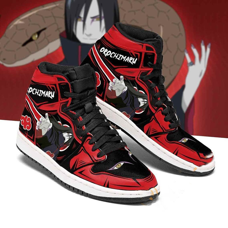 Akatsuki Orochimaru Naruto Sneakers Anime Air Jordan Shoes