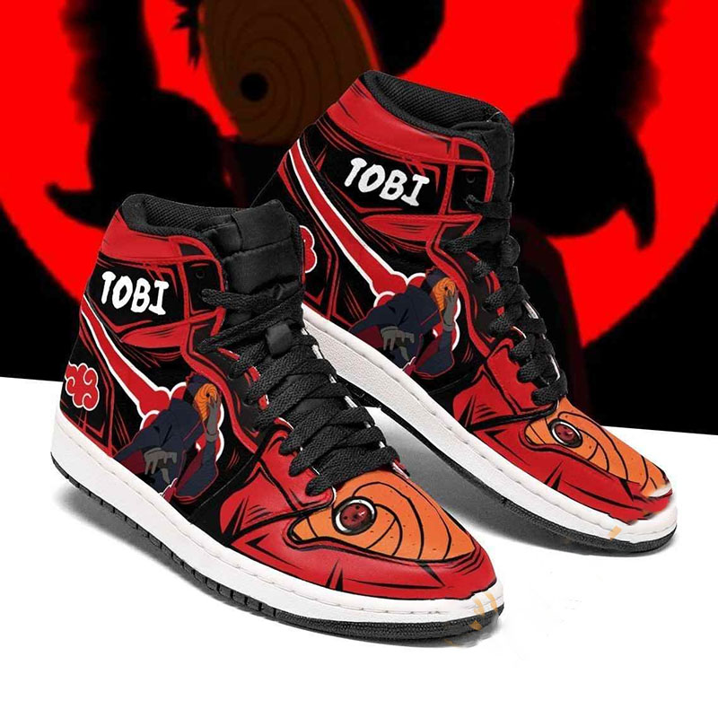 Akatsuki Tobi Naruto Sneakers Anime Air Jordan Shoes