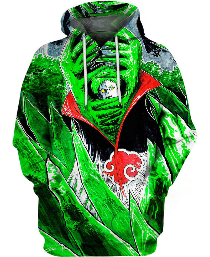 Akatsuki Zetsu Hoodie 3D