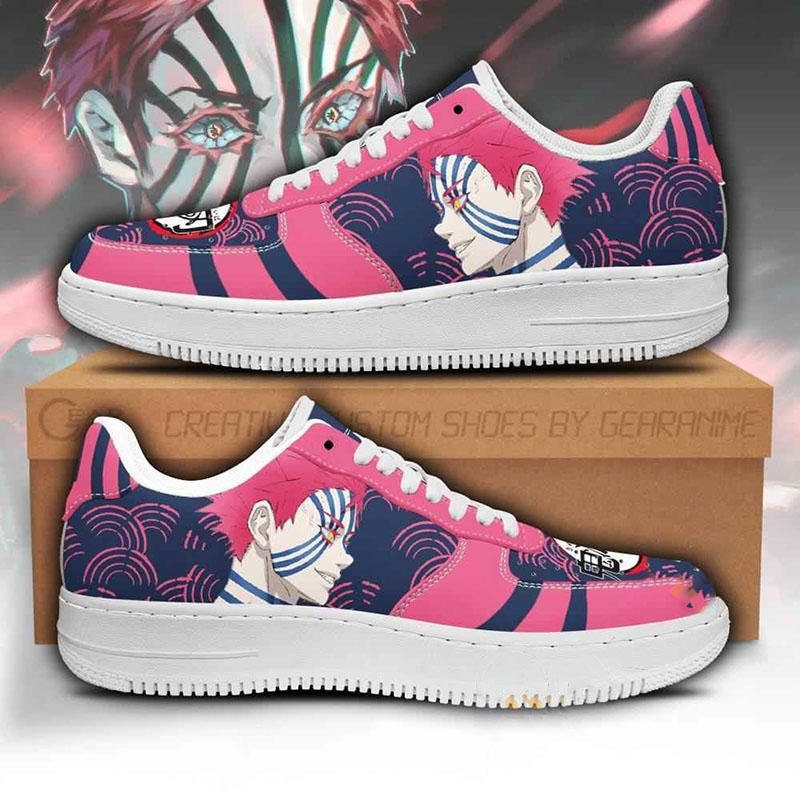 Akaza Custom Demon Slayer Anime Nike Air Force Shoes