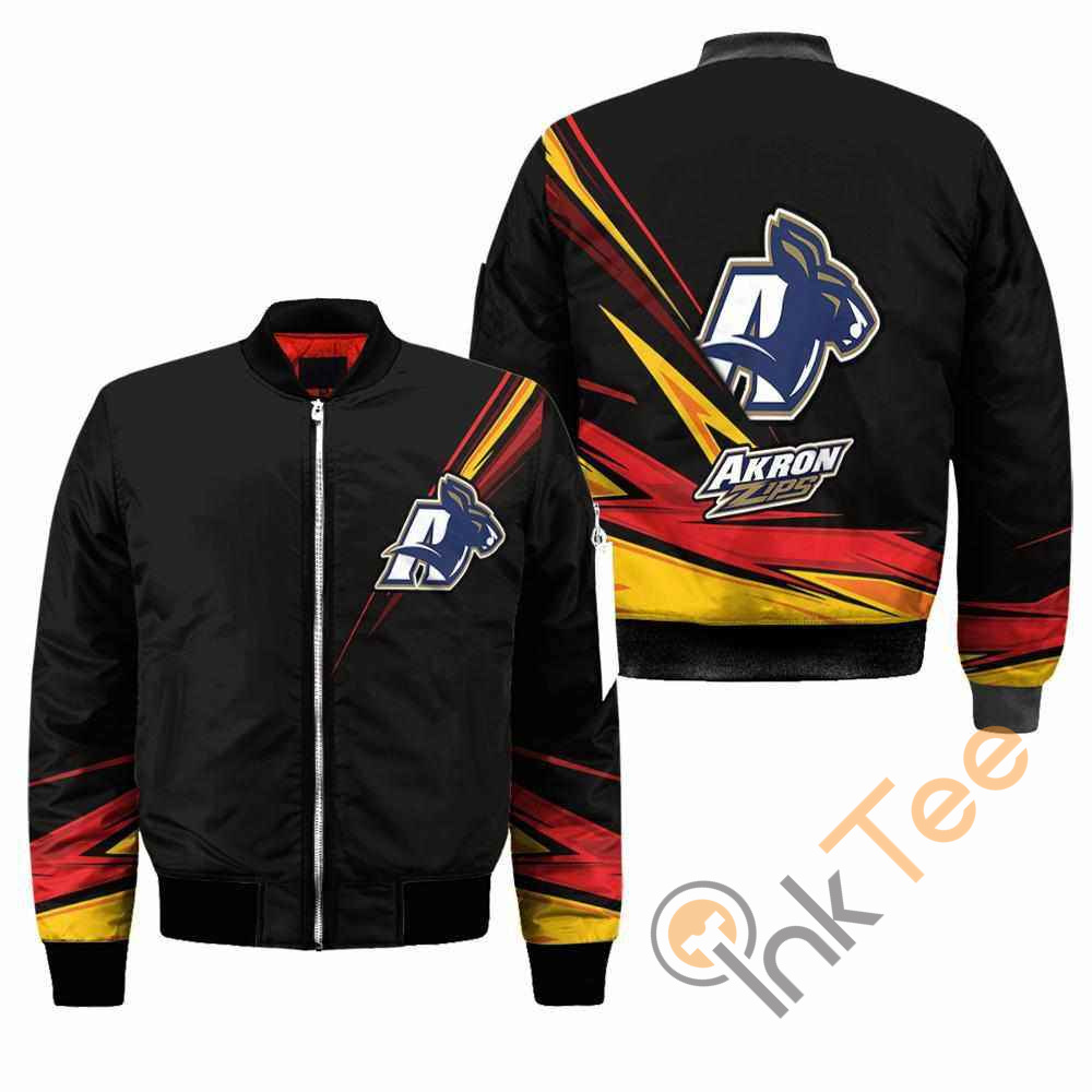 Akron Zips NCAA Black Apparel Best Christmas Gift For Fans Bomber Jacket 8 Akron Zips NCAA Black Apparel Best Christmas Gift For Fans Bomber Jacket