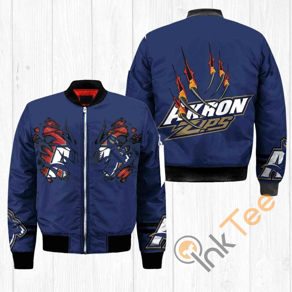 Akron Zips NCAA Claws Apparel Best Christmas Gift For Fans Bomber Jacket 8 Akron Zips NCAA Claws Apparel Best Christmas Gift For Fans Bomber Jacket
