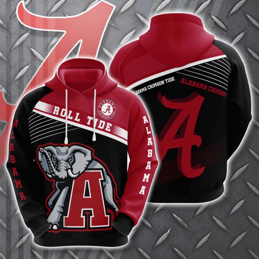 Alabama Crimson Tide Custom Hoodie 3D 10 Alabama Crimson Tide Custom Hoodie 3D