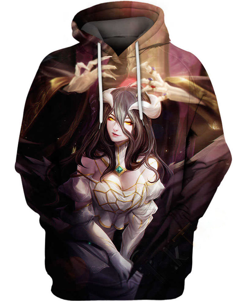 Albedo Overlord Hoodie 3D 10 Albedo Overlord Hoodie 3D