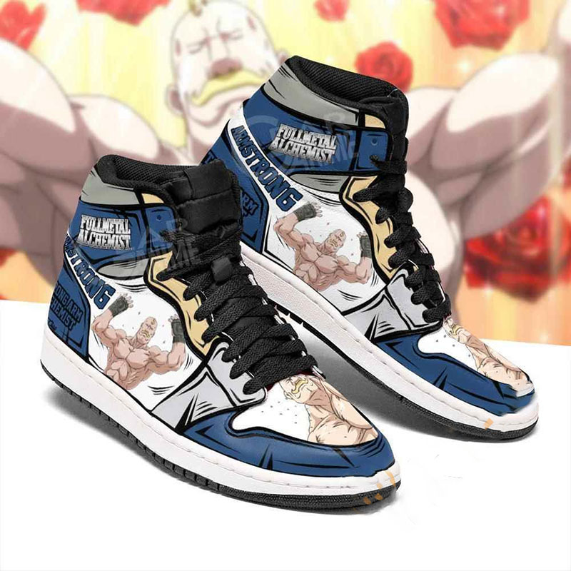 Alex Louis Armstrong Fullmetal Alchemist Sneakers Anime Air Jordan Shoes