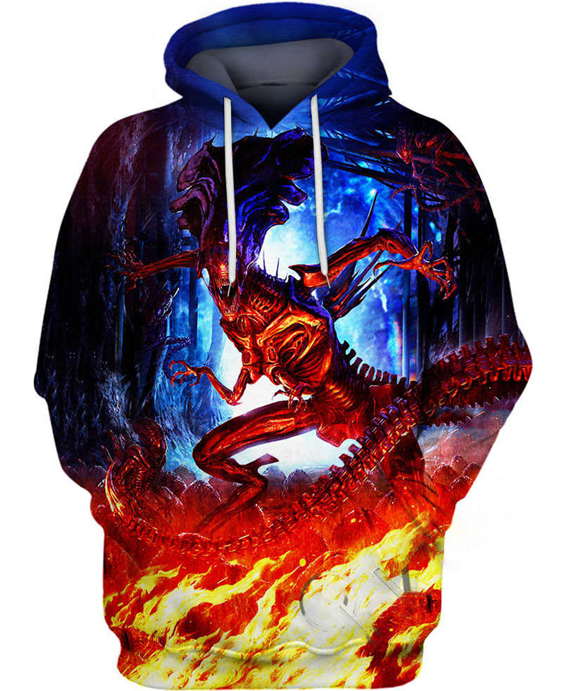 Alien Queen Hoodie 3D 3 Alien Queen Hoodie 3D