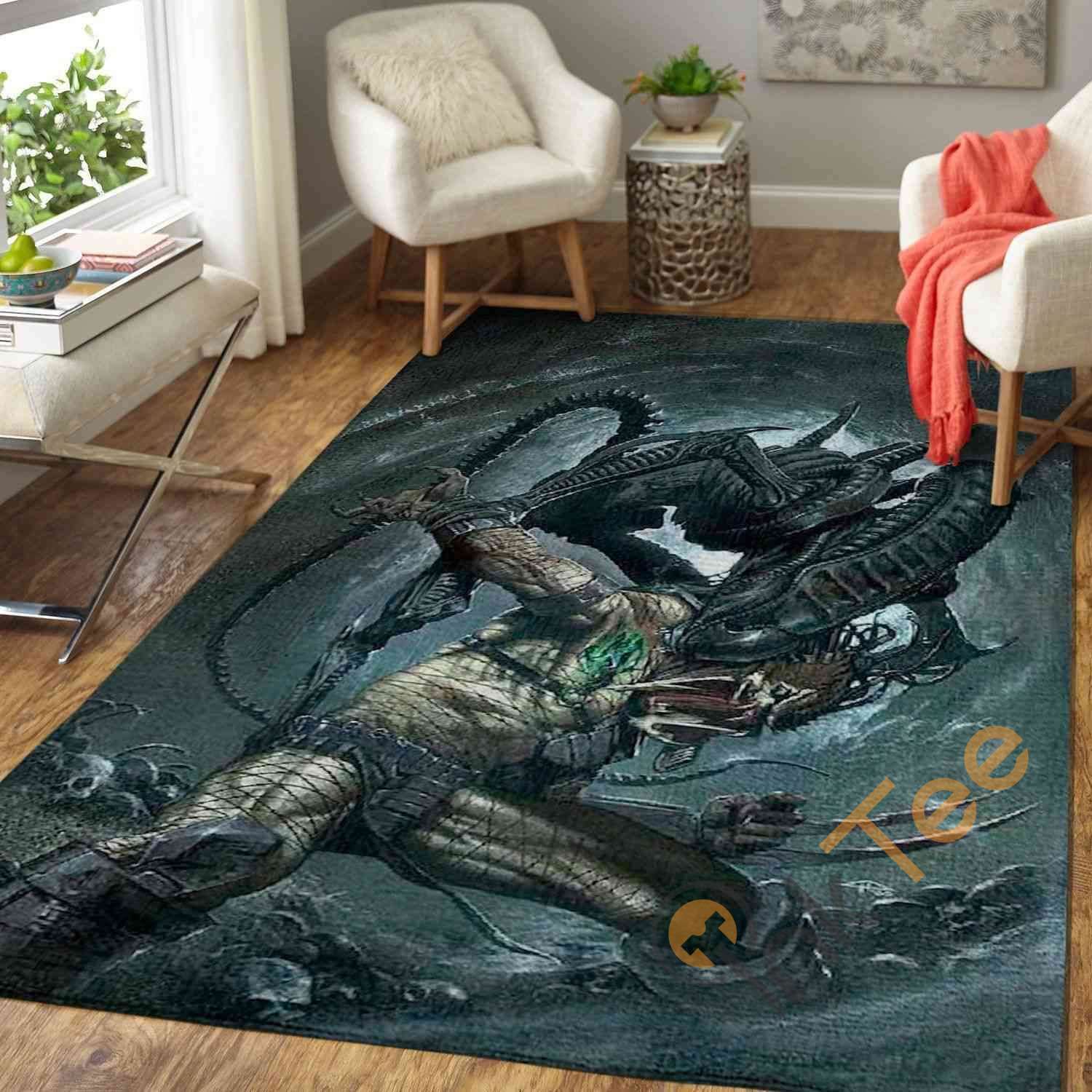 Alien Vs. Predator Area Rug 1 Alien Vs. Predator Area Rug