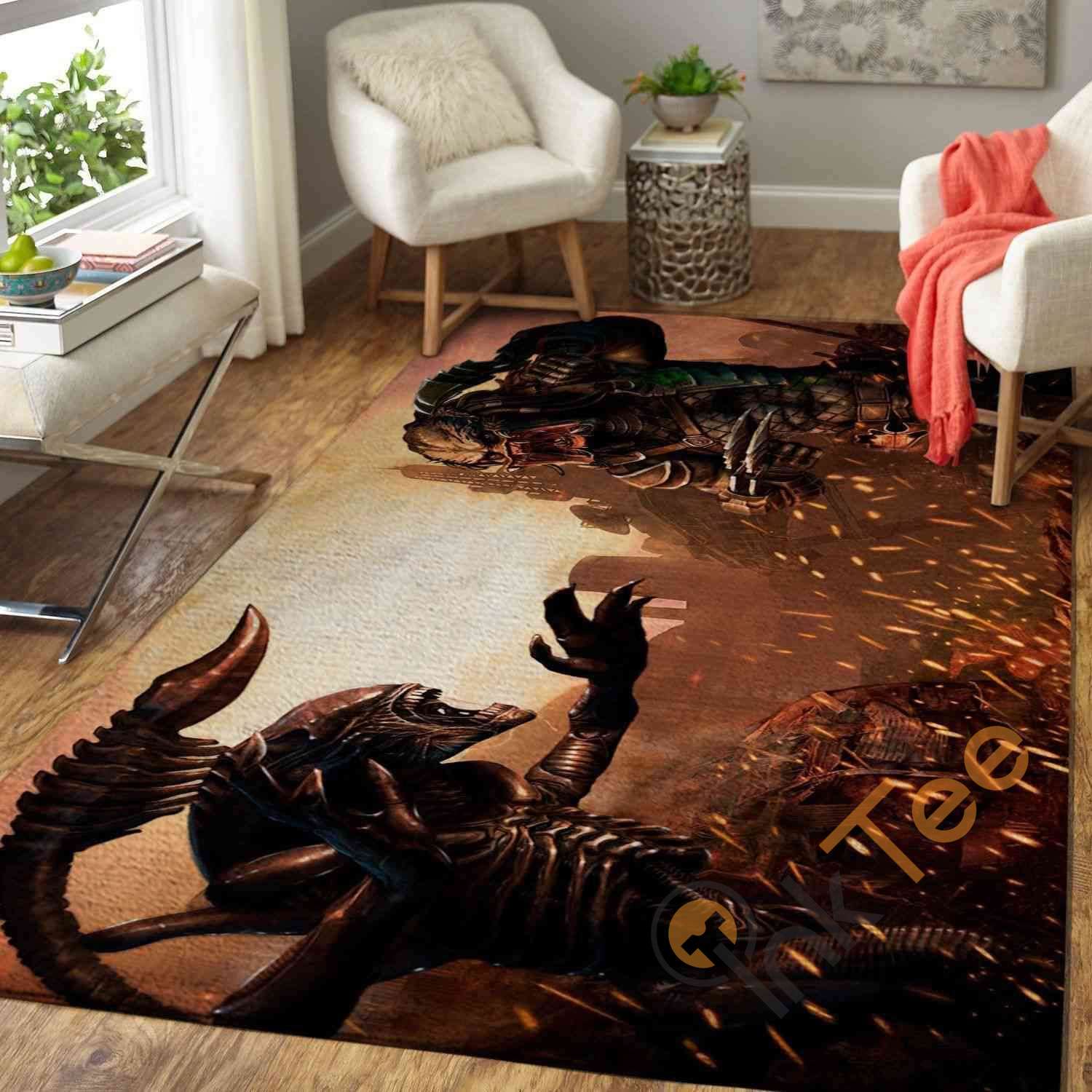 Alien Vs. Predator Area Rug 1 Alien Vs. Predator Area Rug