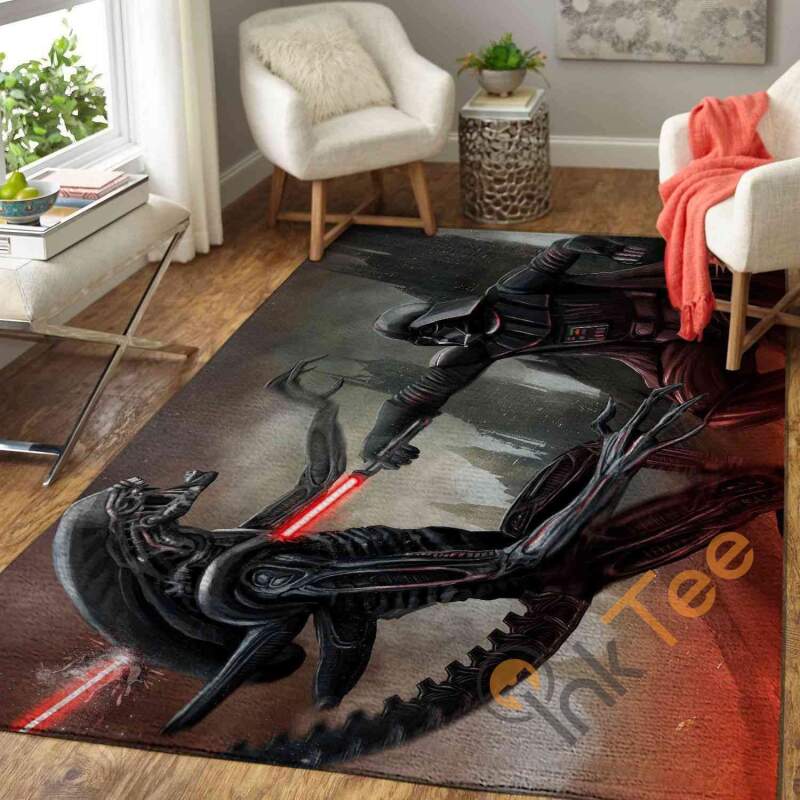 Aliens Vs. Darth Vader Area Rug