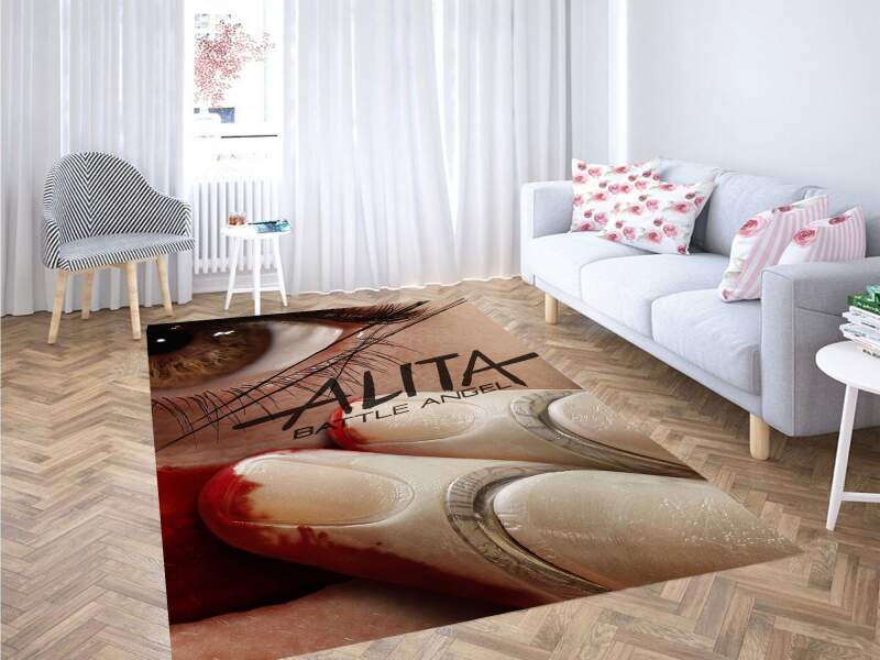 Alita Battle Angel Font Carpet Rug 1 Alita Battle Angel Font Carpet Rug