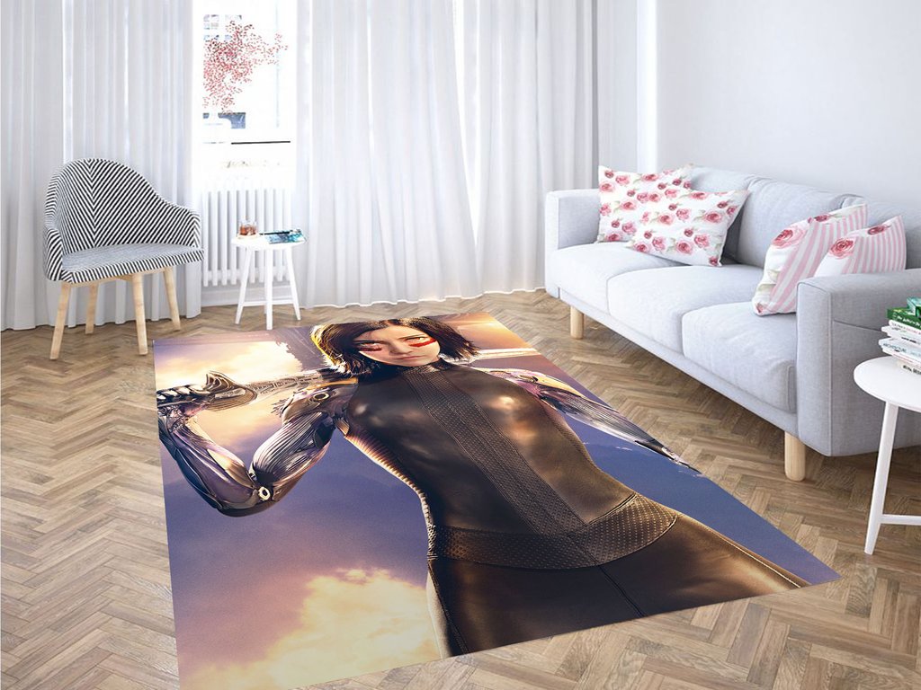 Alita With Weapon Living Room Modern Carpet Rug 11 Alita With Weapon Living Room Modern Carpet Rug