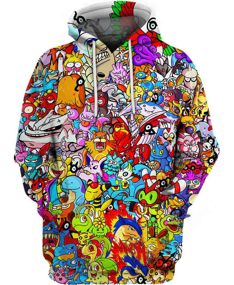All Johto Pokemon Hoodie 3D