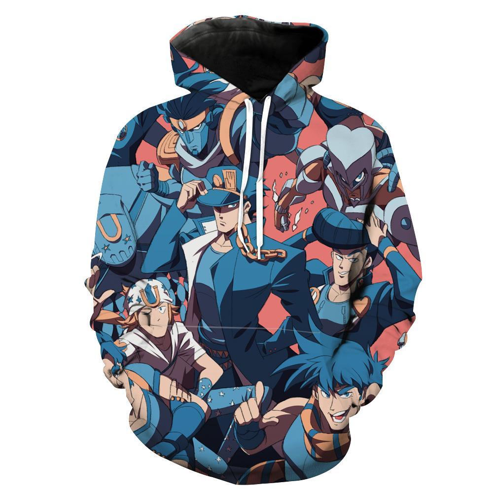 All Jojo Characters Jojo's Bizarre Adventure Character Hoodie 3D 2 All Jojo Characters Jojo’s Bizarre Adventure Character Hoodie 3D