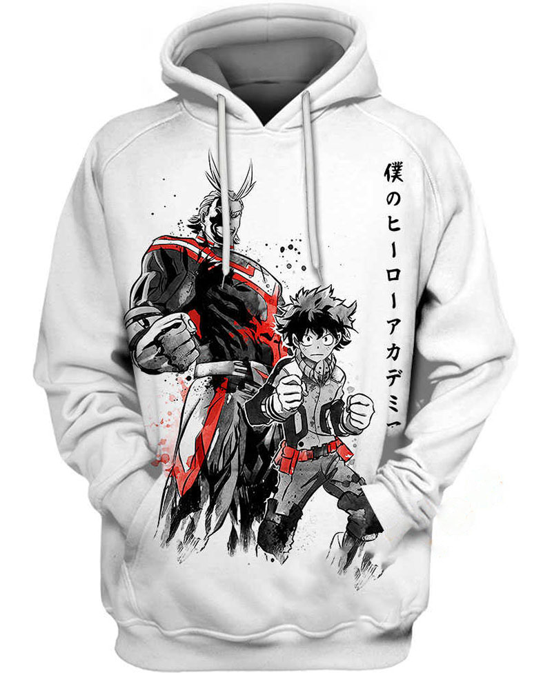 All Might And Deku Hoodie 3D