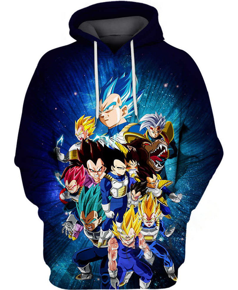 All Vegeta?s Transformations Hoodie 3D
